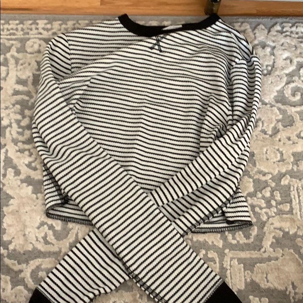 long sleeve striped tee